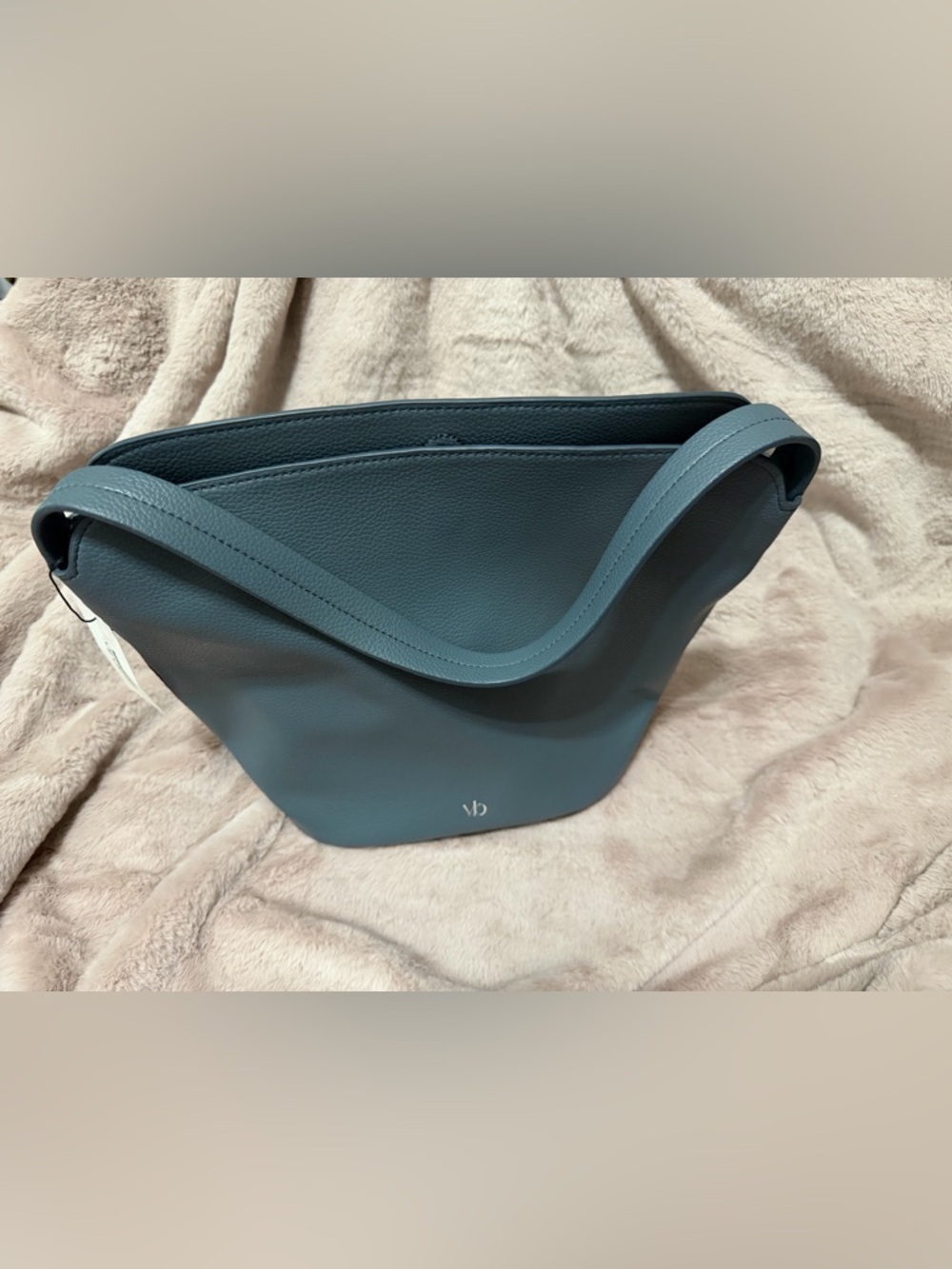 Vera Bradley Slate Blue Curved Shoulder Bag